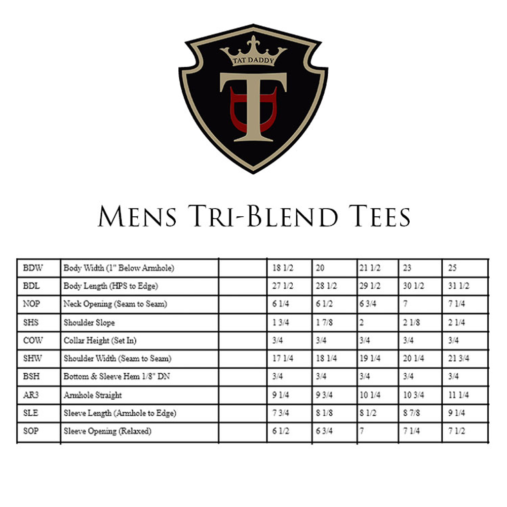 Mens tri blend tees