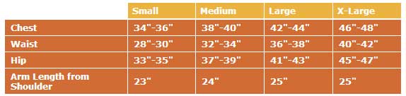 Spdsizechart men