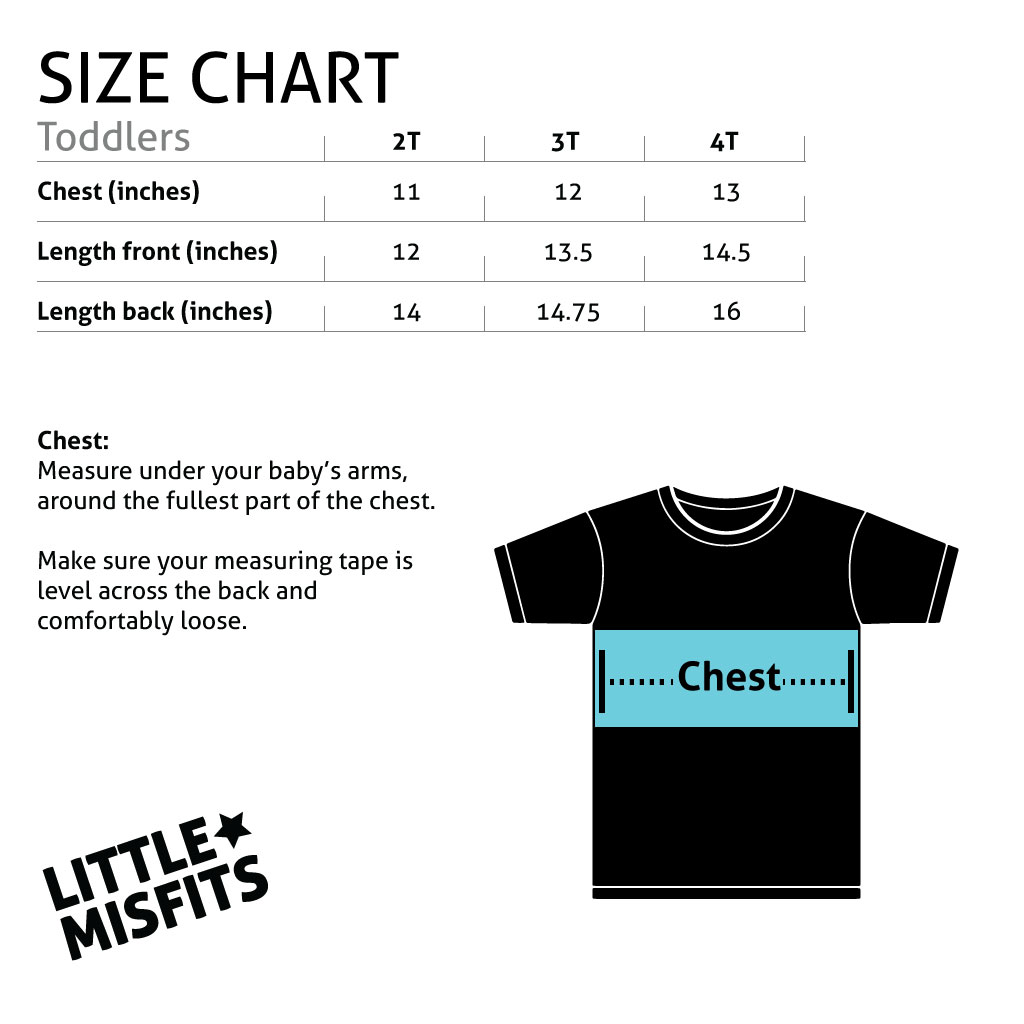 Sizes toddlers