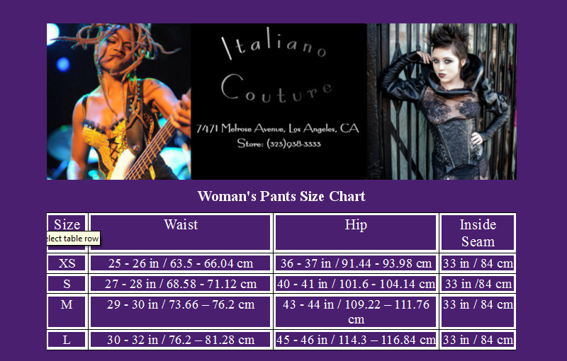 Womens pants
