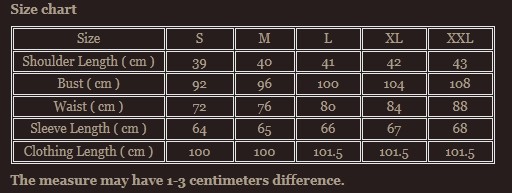 Size chart 2