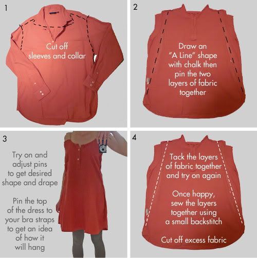 How To Style Your Boyfriend's Shirts As A Dress