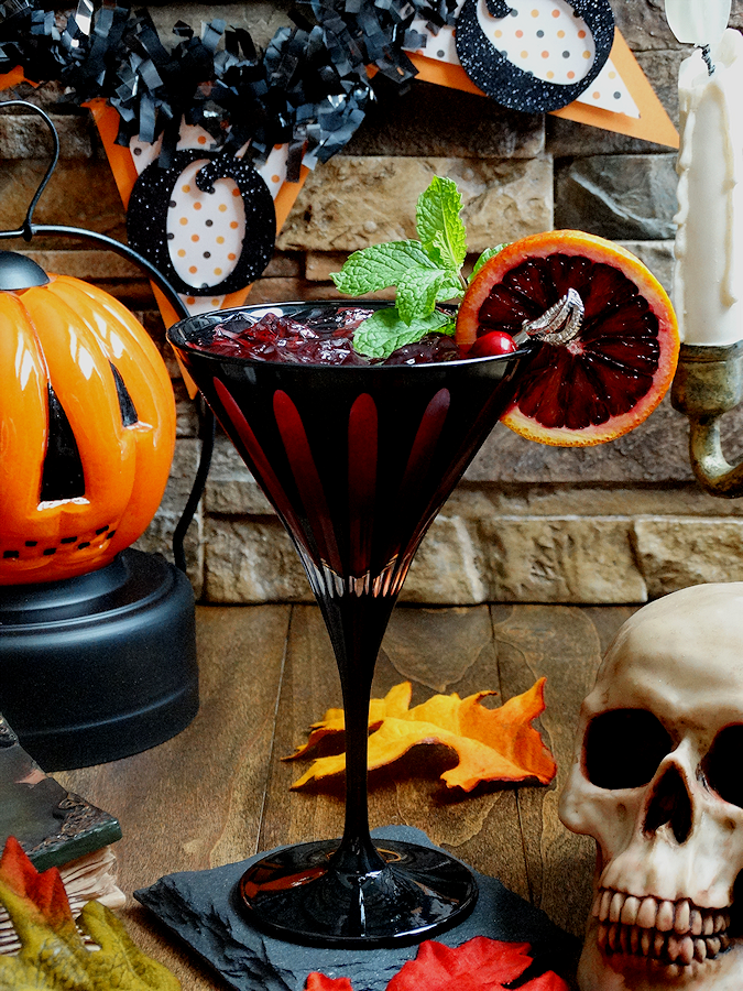 This Bloody Zombie Rum Cocktail is perfect for Halloween