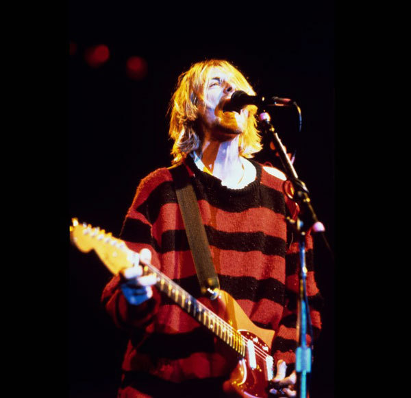 kurt cobain striped jumper