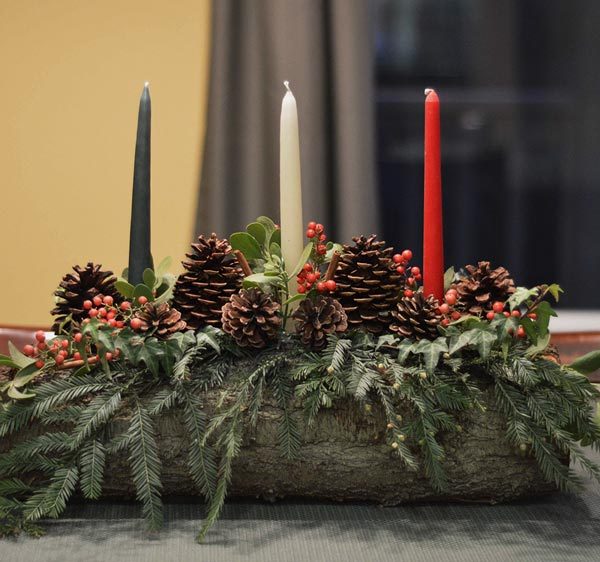 Decorative Yule Log