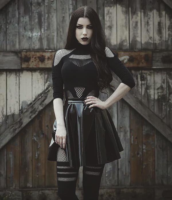 Gothic Christmas Party Fashion: Keep it Simple with a Gothic Skirt