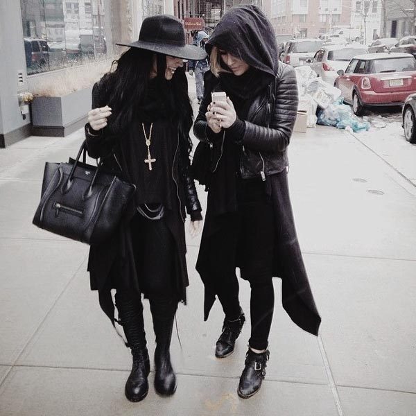 Edgy winter outfits