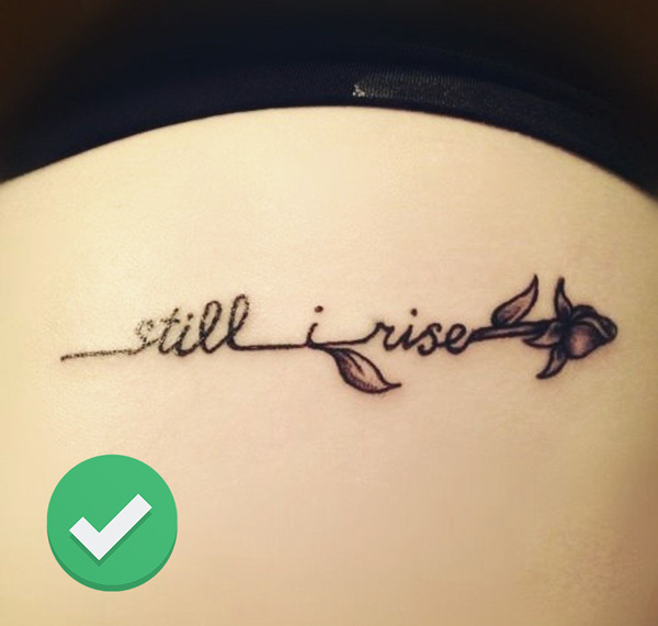 2018 Tattoos to Consider: Inspirational Words or Phrases