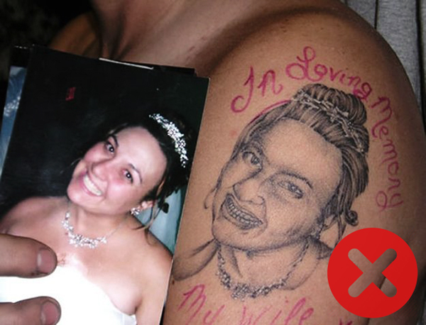 Tattoos to avoid: Portrait Tattoos