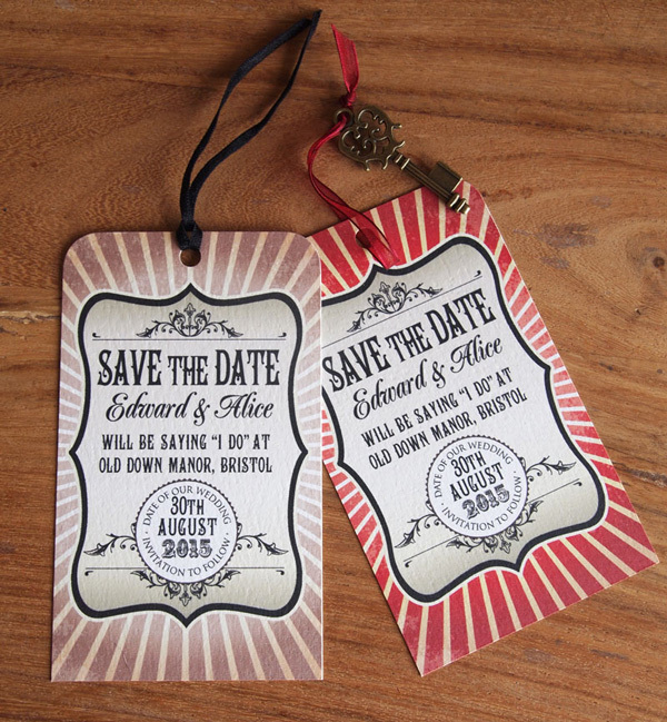 Awesome Favors For Your Steampunk Themed Wedding: Save The Date
