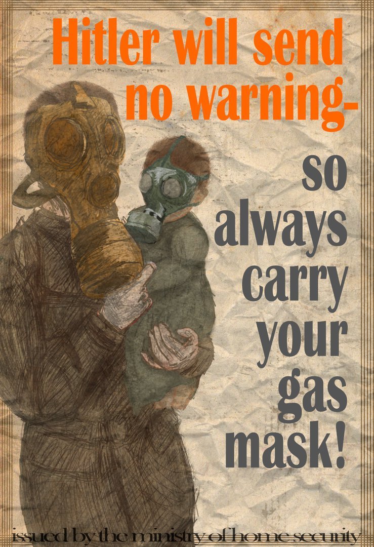 Wolflover007 Gas Mask WW2 Propaganda poster on Deviantart