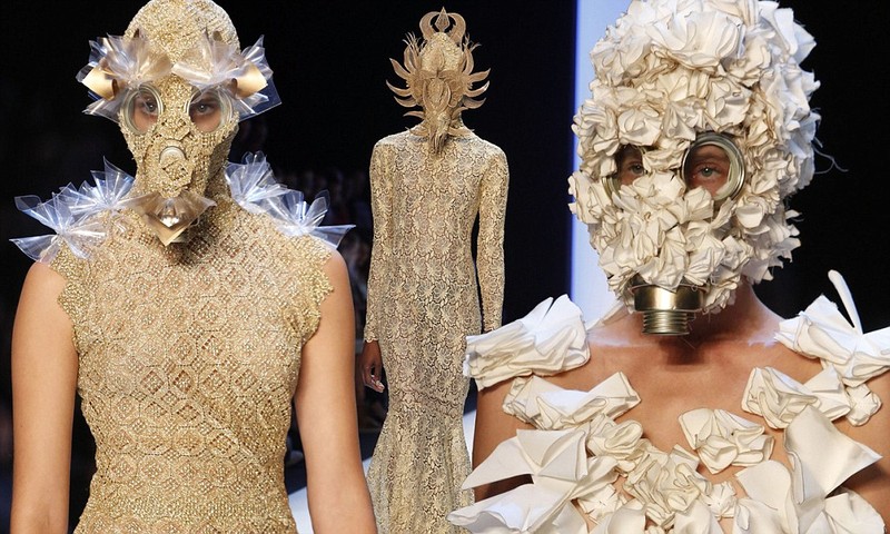 Floral fashion gas masks