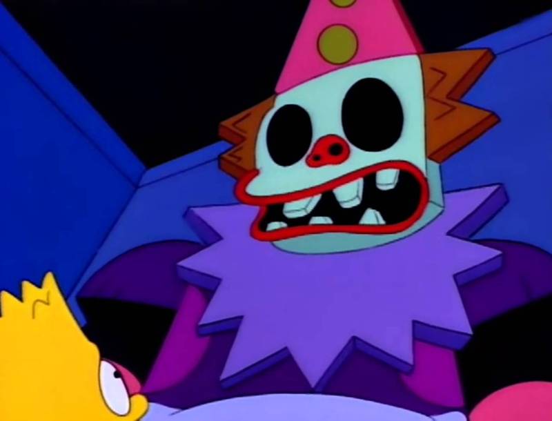 The Creepiest Clowns the World Has Ever Seen: Bart Simpsons Bed